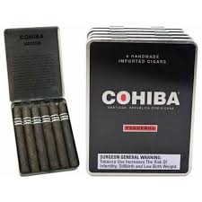 COHIBA BLACK PEQUENO 4 3/16 X 36.6/5 TINS (30)
