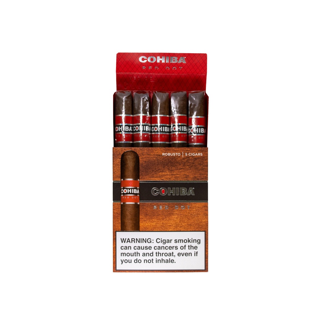 COHIBA RED DOT ROBUSTO 5-PACK 5 X 495 PACKS OF 5(25)