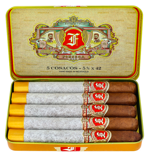 MY FATHER FONSECA COSACOS TINS OF 5 (5 3/8X42)