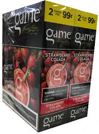[INTREF003972] GAME 2/99 STRAWBERRY COLADA NATURAL LEAF CIGARILLO