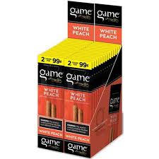 [INTREF003974] GAME 2/99  WHITE PEACH NATURAL LEAF CIGARILLOS