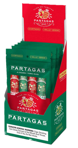 [INTREF007972] PARTAGAS HOLIDAY 2023 SAMPLER TORO 4/5 POUCHS (20)