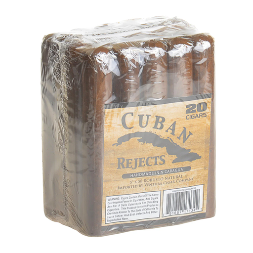 [INTREF011984] CUBAN REJECTS ROBUSTO  NATURAL BUNDLE 5X50  (20)